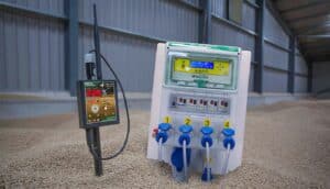 Barn owl wireless crop sensor and fan controller in pile of grain