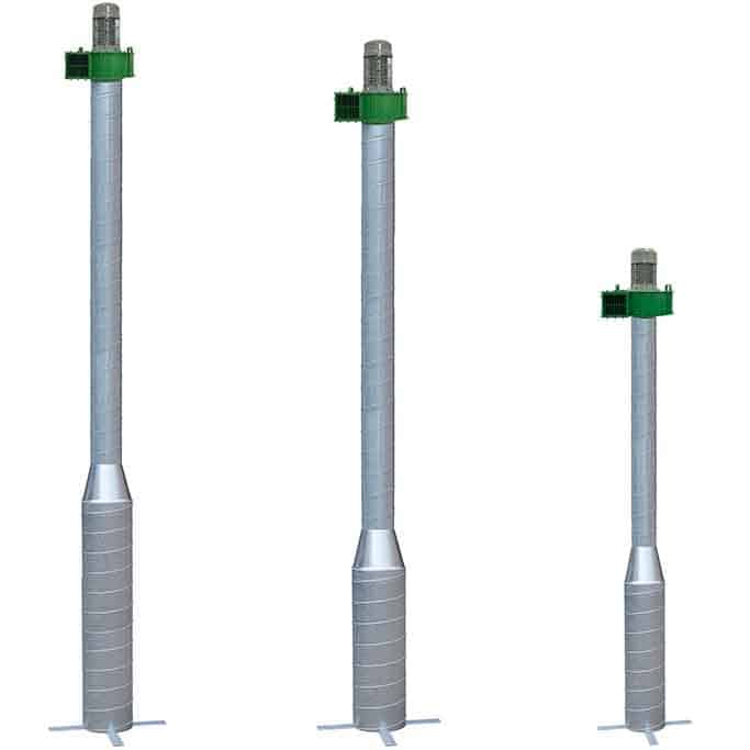 The range of Martin Lishman Grain Cooling Pedestals.