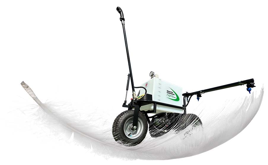 The Nano-Spray self-propelled pedestrian sprayer is ultra lightweight.