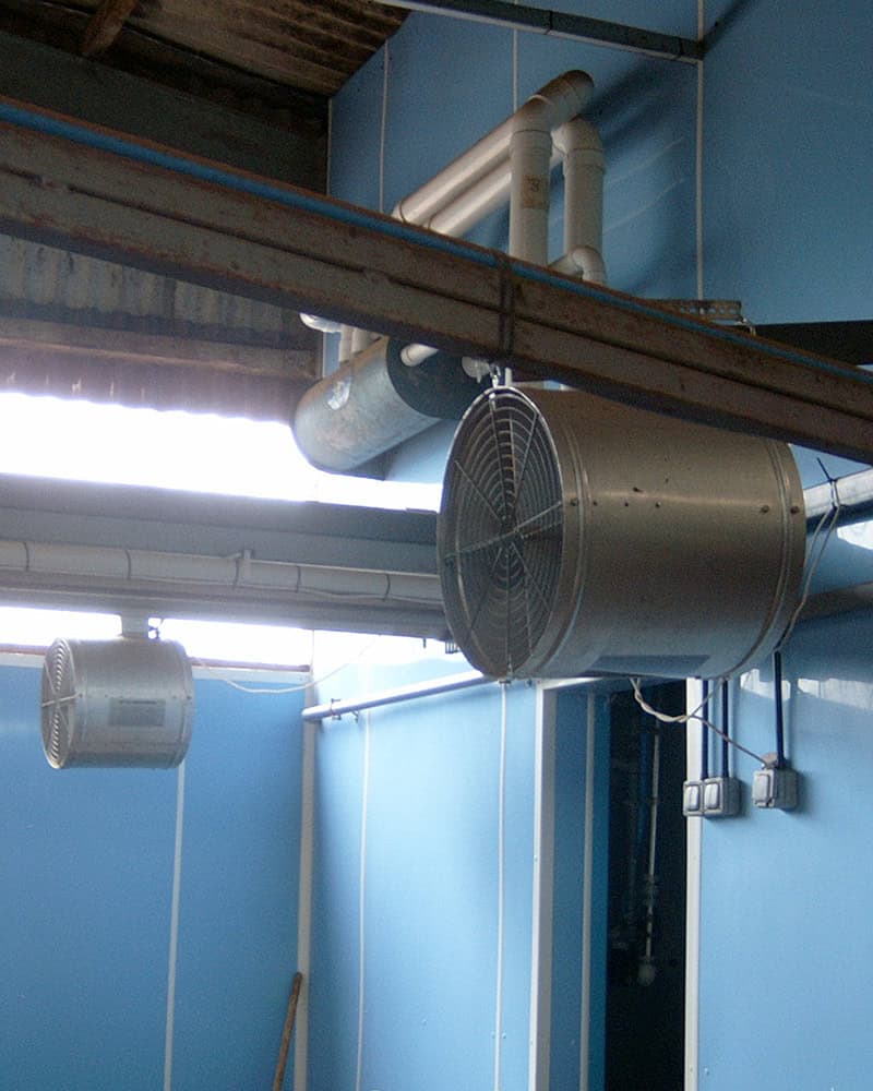 Fans to ensure the potato store is adequately ventilated. This should be on your potato storage checklist.