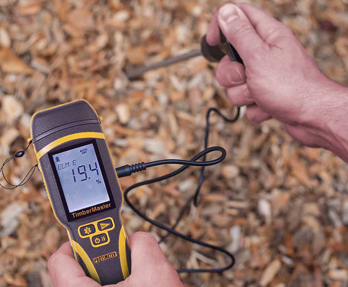 Protimeter Timbermaster woodchip moisture meter and probe