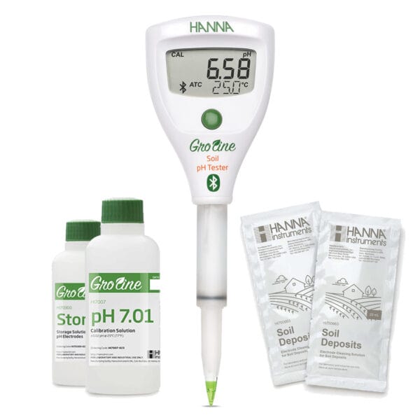 Martin Lishman Wireless Soil pH testing kit with consumables for 25 tests.